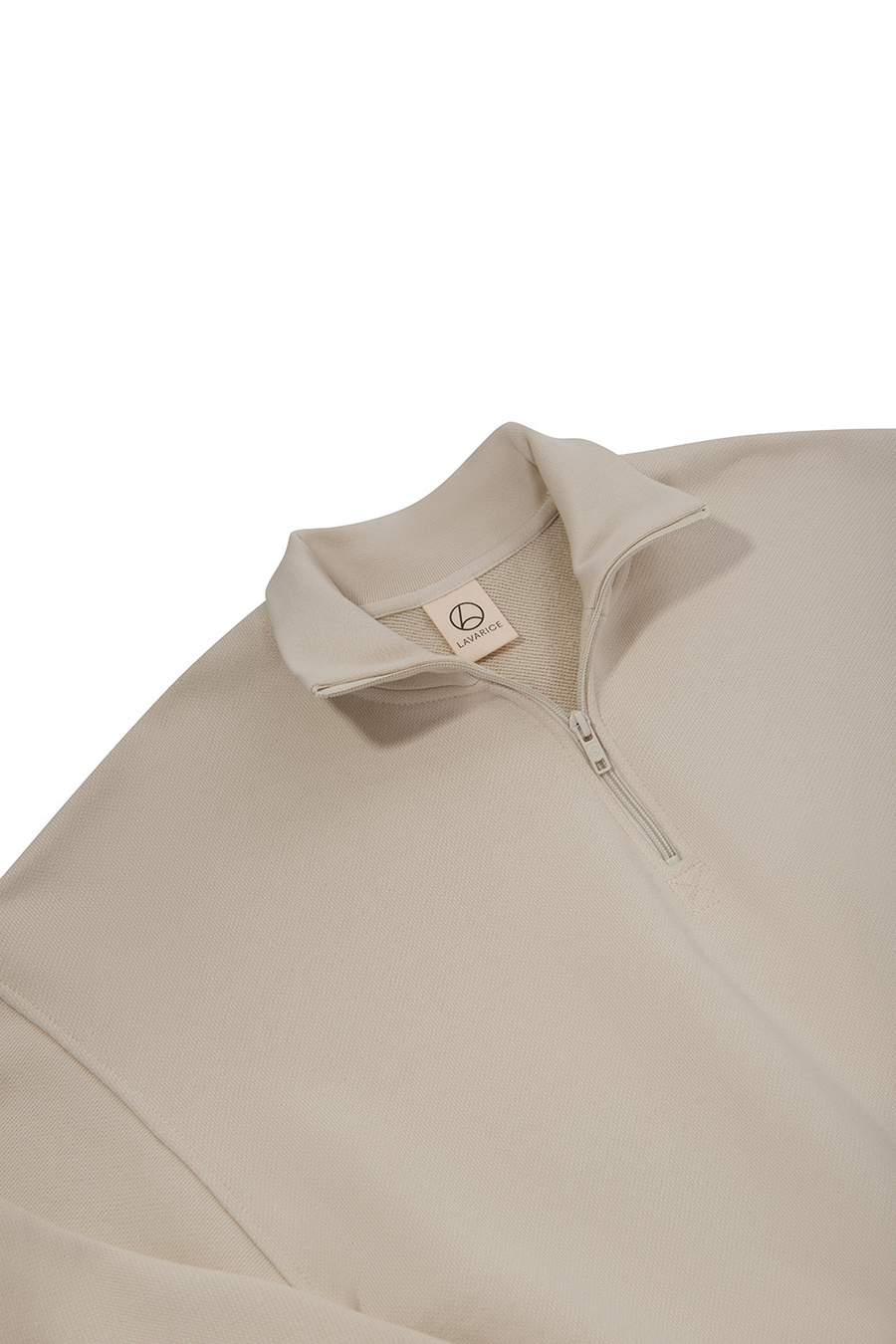 Свитшот на короткой молнии Слоновая кость