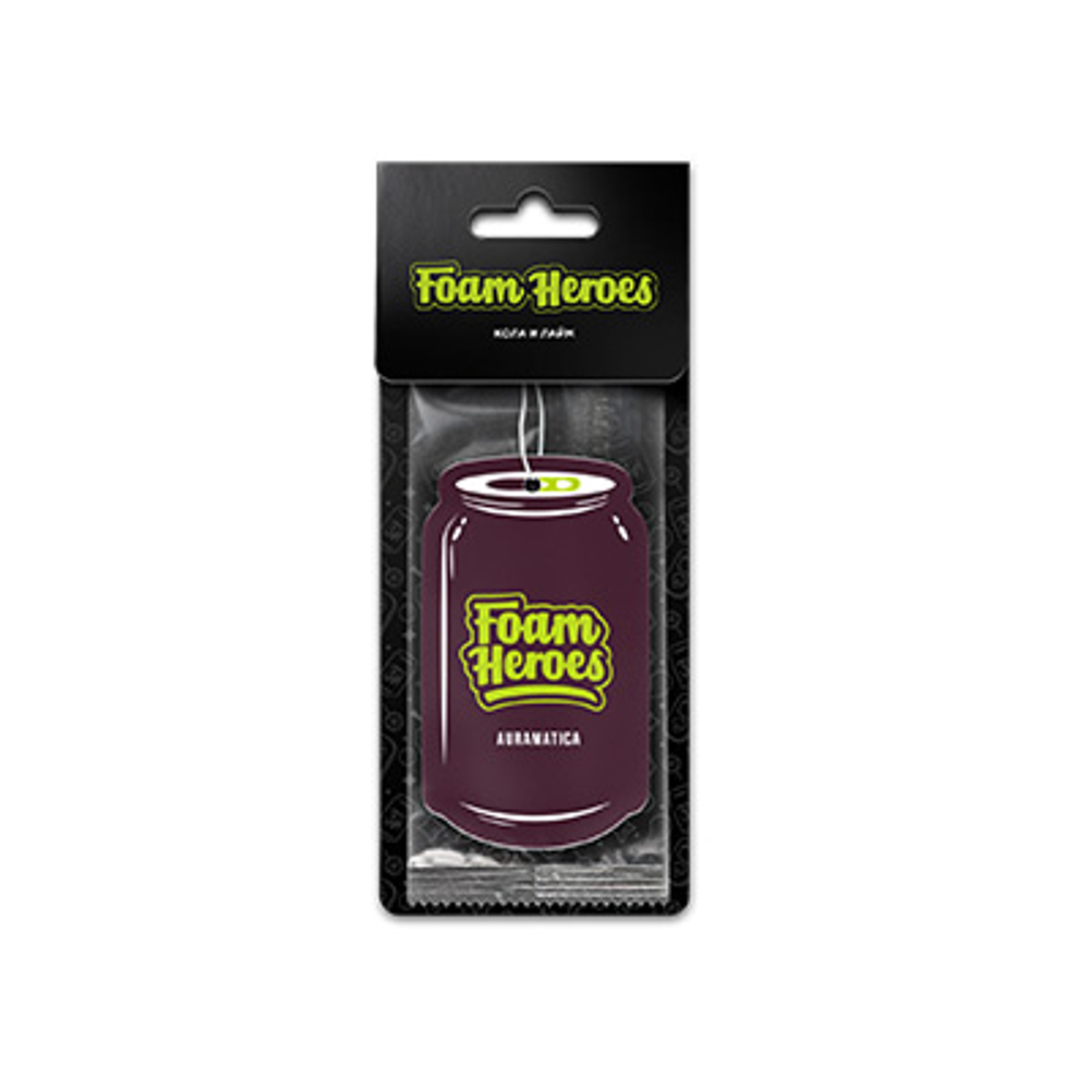Foam Heroes Auramatica Кола и лайм - подвесной картонный ароматизатор