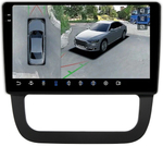 Магнитола Volkswagen Jetta 5 2005-2010 (климат 2) - FarCar BX3227M-360 монитор 10.36" 2K QLED на Android 13, 6Гб+128Гб, CarPlay, 4G SIM-слот, 4 камеры в комплекте