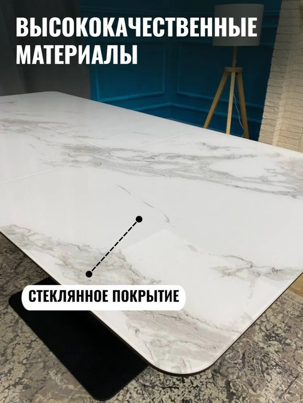 Кухонный стол-бабочка NGVK Серое стекло