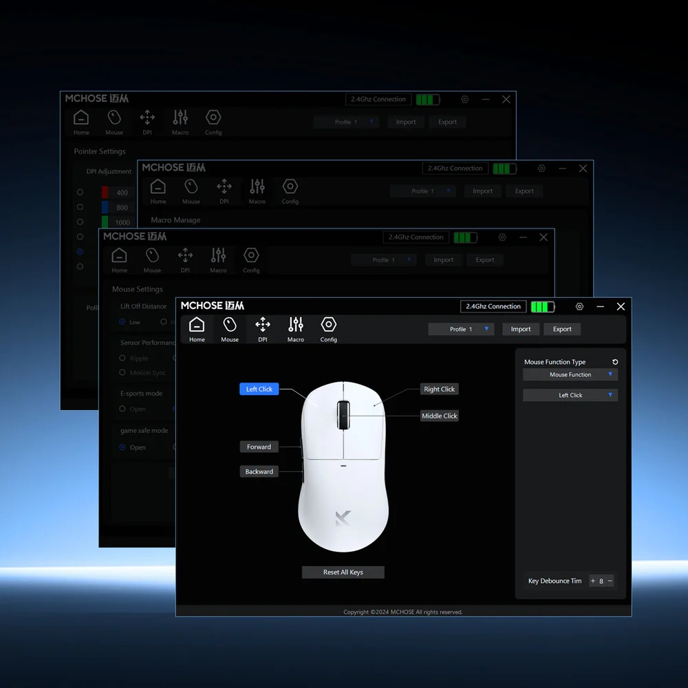 Мышь MCHOSE M7 Ultra белый