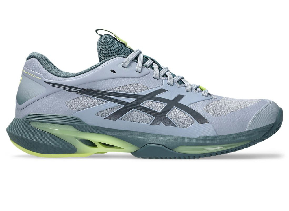 Мужские кроссовки теннисные Asics Solution Speed FF 4 Clay - grey blue/ironclad