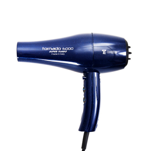 TecnoElettra Tornado 6000 Super Turbo Blue Профессиональный фен для волос 2400Вт