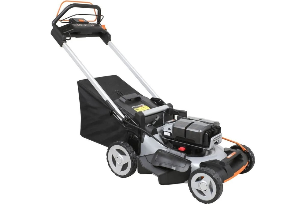 Газонокосилка аккумуляторная бесщёточная самоходная WORX WG761E, 80 В,51 см, 4Ач х4,ЗУ 2А х2,коробка