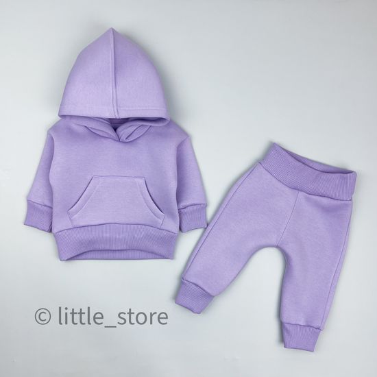 Комплект из футера с начесом "Simple" Лаванда