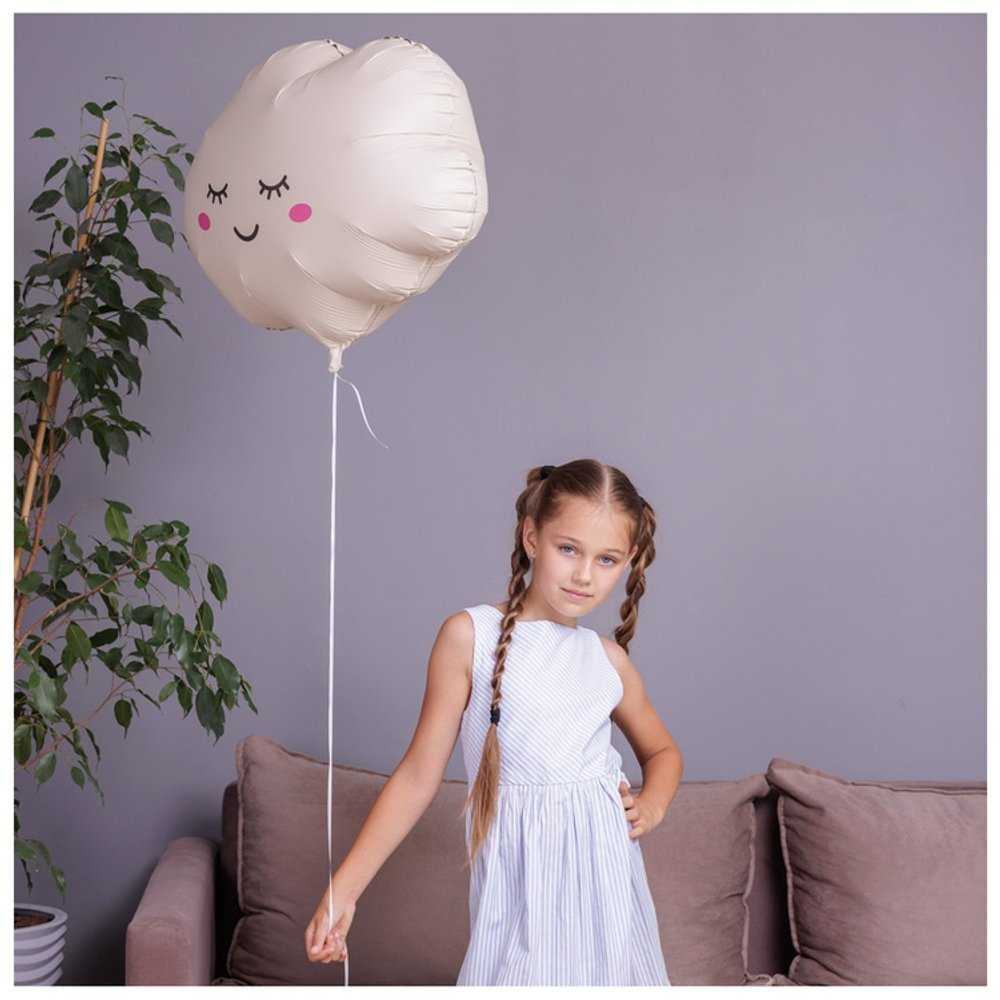 Фольгированный шар-фигура «Облако» в кремовом цвете, 69 см