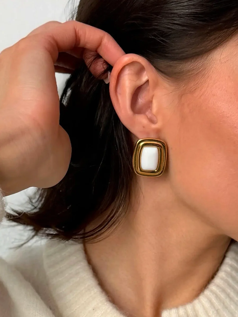 Серьги Классик, Золотые