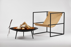Уличное кресло TESS Outdoor Chair black / taupe textile (Up!Flame)