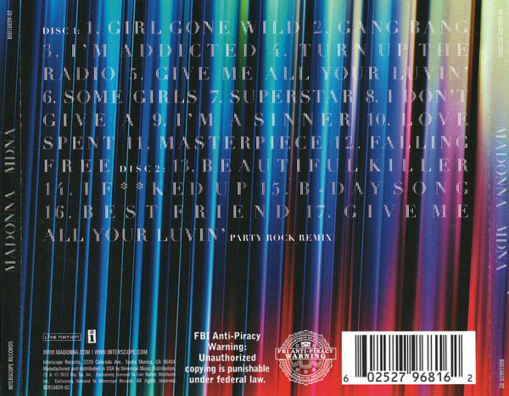 Madonna / MDNA (Deluxe Edition)(2CD)