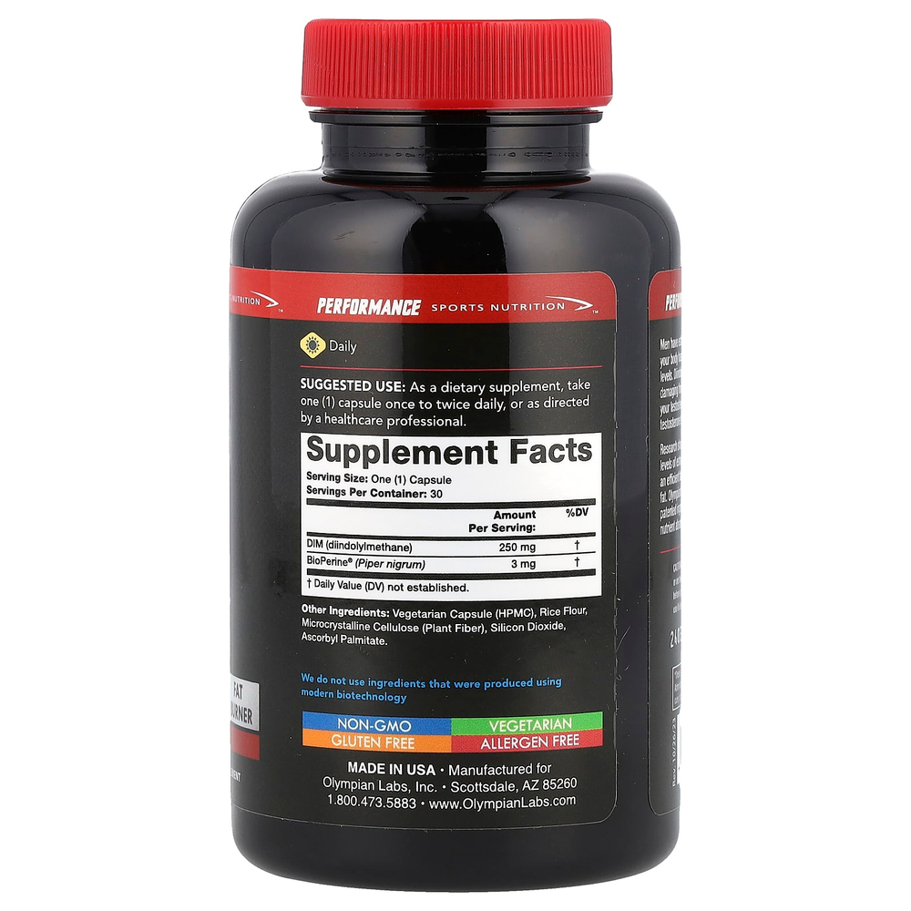 Olympian Labs, DIM, 30 вегетарианских капсул