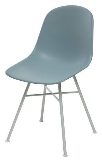 Стул BONNIE 292-CPP ICE BLUE/ WHITE на металлическом каркасе М-City