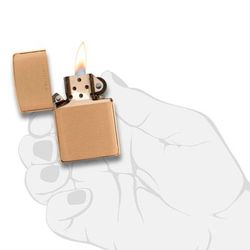 Зажигалка Zippo Armor Brushed Brass (204) 1
