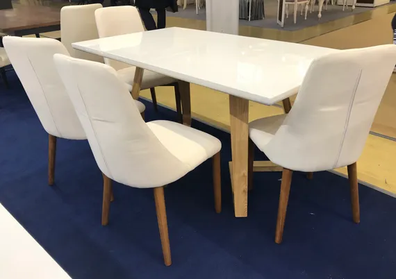 Стол раздвижной Manor, 160-220x90 см, белый лак