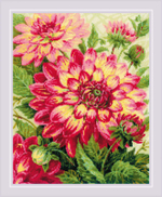 "Георгины"-1968 вышивка