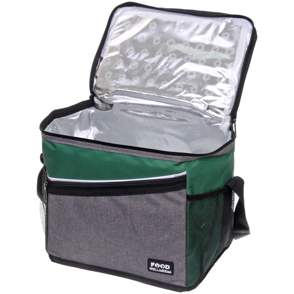 Термосумка 15 л, 30*20*25 см, WM799-2, серый-зелёный