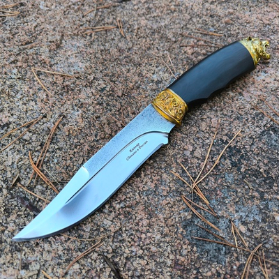 Кизлярский нож "Беркут" с головой (латунь)