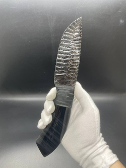 Обсидиановый клинок с рукоятью из обсидиана 25 см