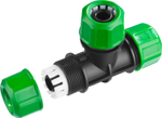 РОСТОК RW-12, 1/2″ х 1/2″ х 1/2″, пластик ABS, цанговый тройник (426369)