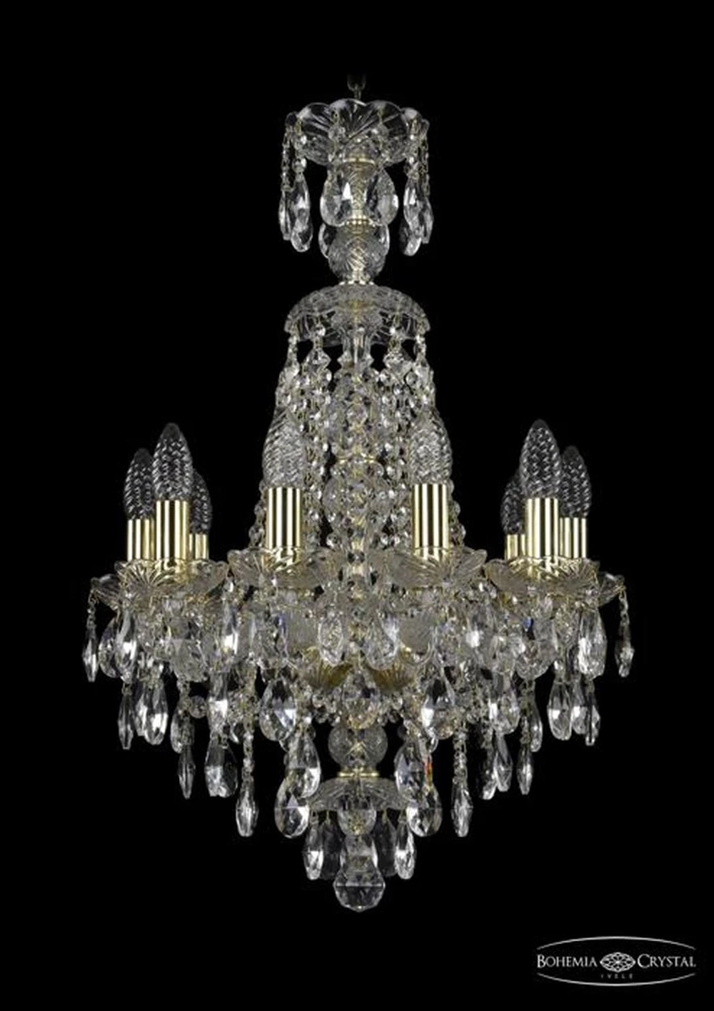 Подвесная люстра Bohemia Ivele 1415/10/141/XL-66/G