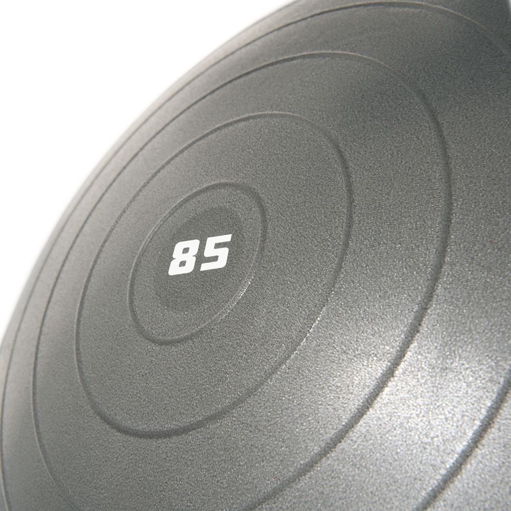 Мяч гимн. TORRES, FB122585, диам. 85 см, эласт. ПВХ, с защ.от взрыва,с насосом, серый