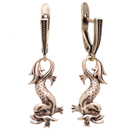 "Тритон" серьги из коллекции "Бестиарий" от Jenavi