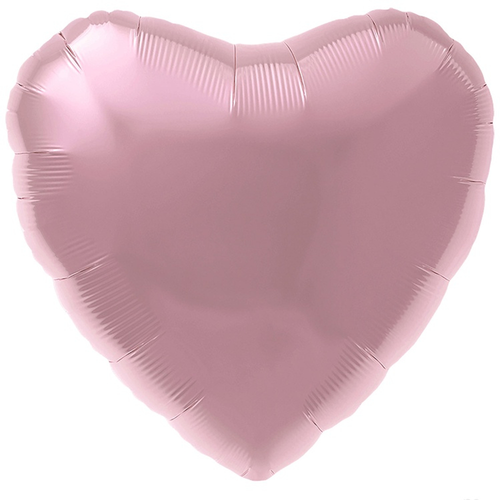 Шарик сердце розовое