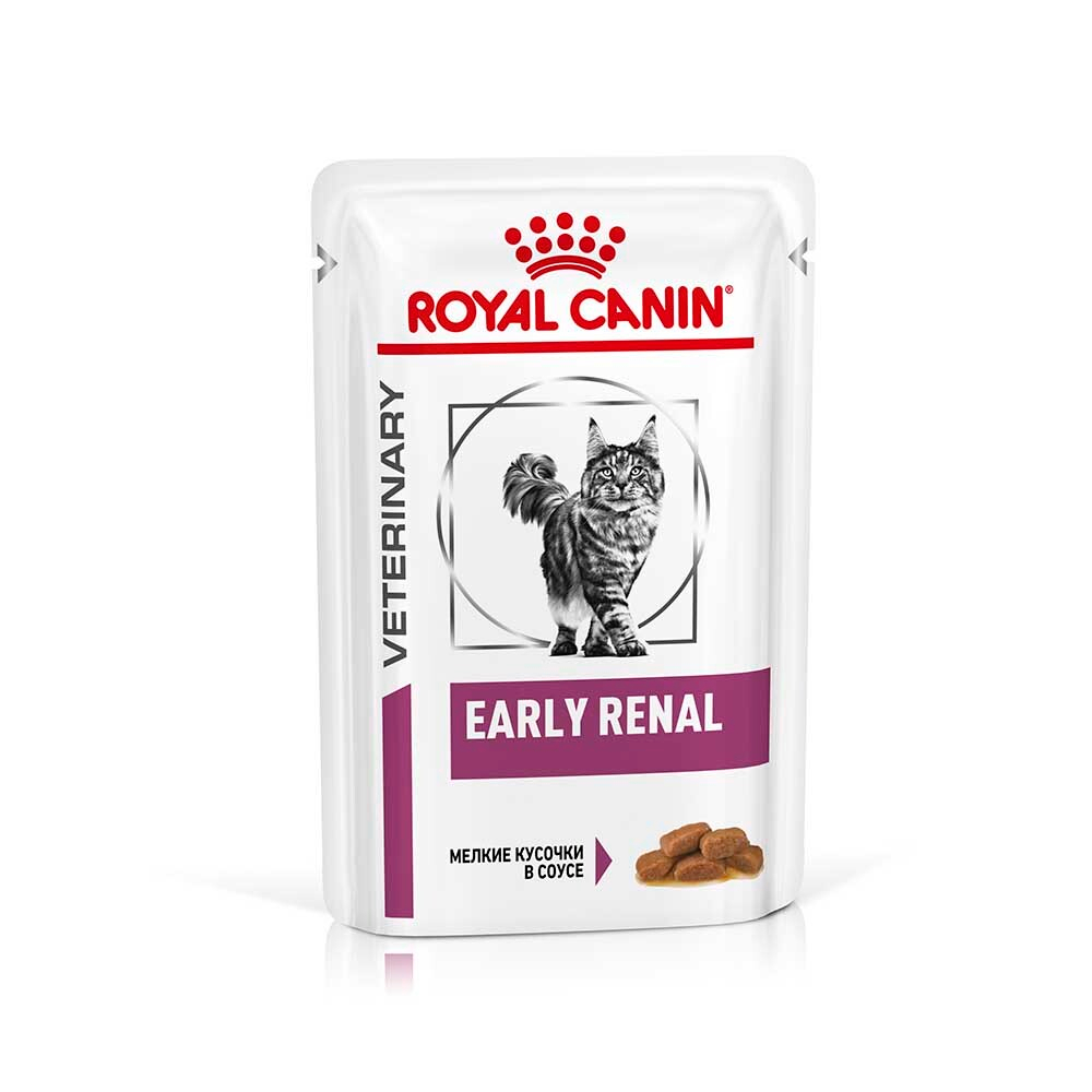 Royal Canin VET Early Renal 85 г - диета консервы (пауч) для кошек при ранней стадии почечной недостаточности