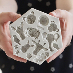 Молд силиконовый для творчества "Африканские звери" / игрушки для кукол, фигурки животных