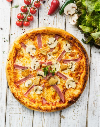 Ветчина и грибы