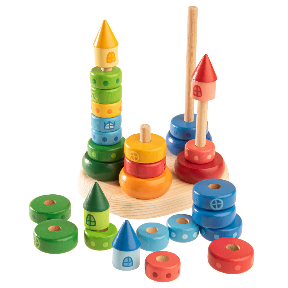 Набор пирамидок "Городок"