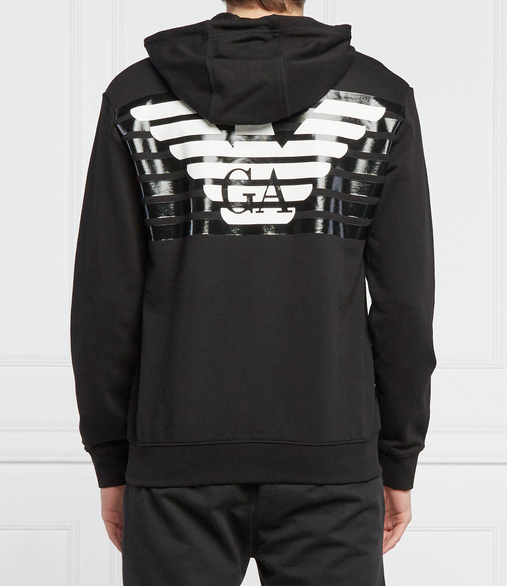 Худи EA7 - черный(3LPM61 PJEQZ)