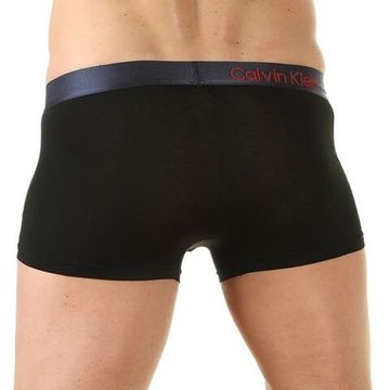 Мужские трусы хипсы черные Calvin Klein Bold Boxer со вставкой