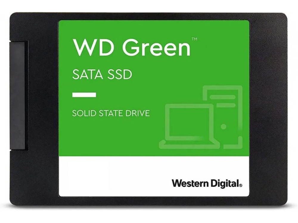 SSD накопитель Western Digital WD Green 1ТБ, 2.5" SATA, SATA III, [WDS100T3G0A]