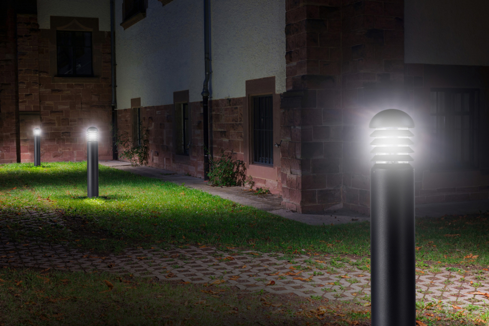 Ландшафтный светильник IP65,  D150xH900 мм,  18Вт,  3000К,  темно-серый