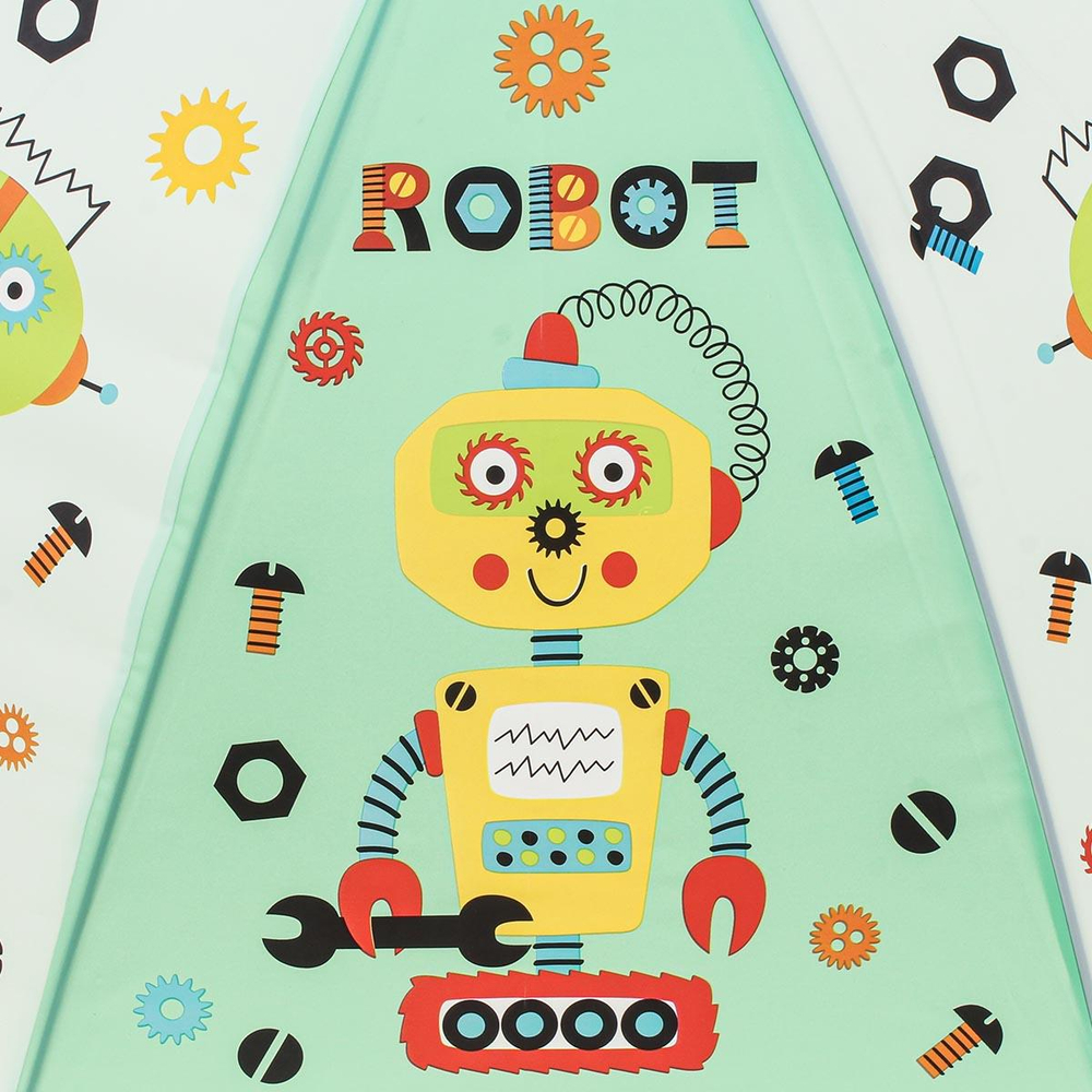 Зонт Роботы сиреневый, д-50 см, длина 62 см, с-30186