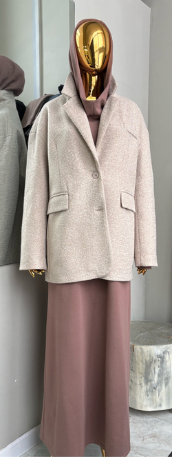 Жакет - полупальто / макадамия