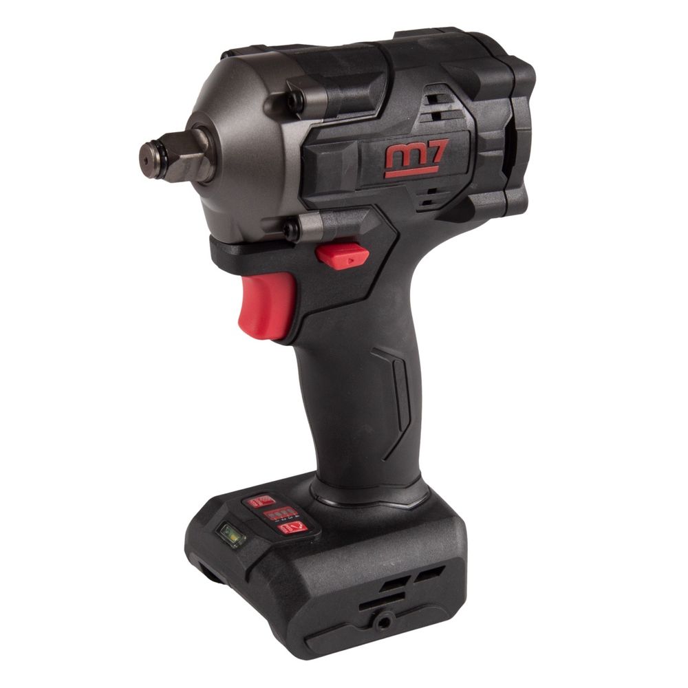 MIGHTY SEVEN (DW-404) Гайковерт аккумуляторный ударный 1/2", 900 Нм, 18 В, укороченный