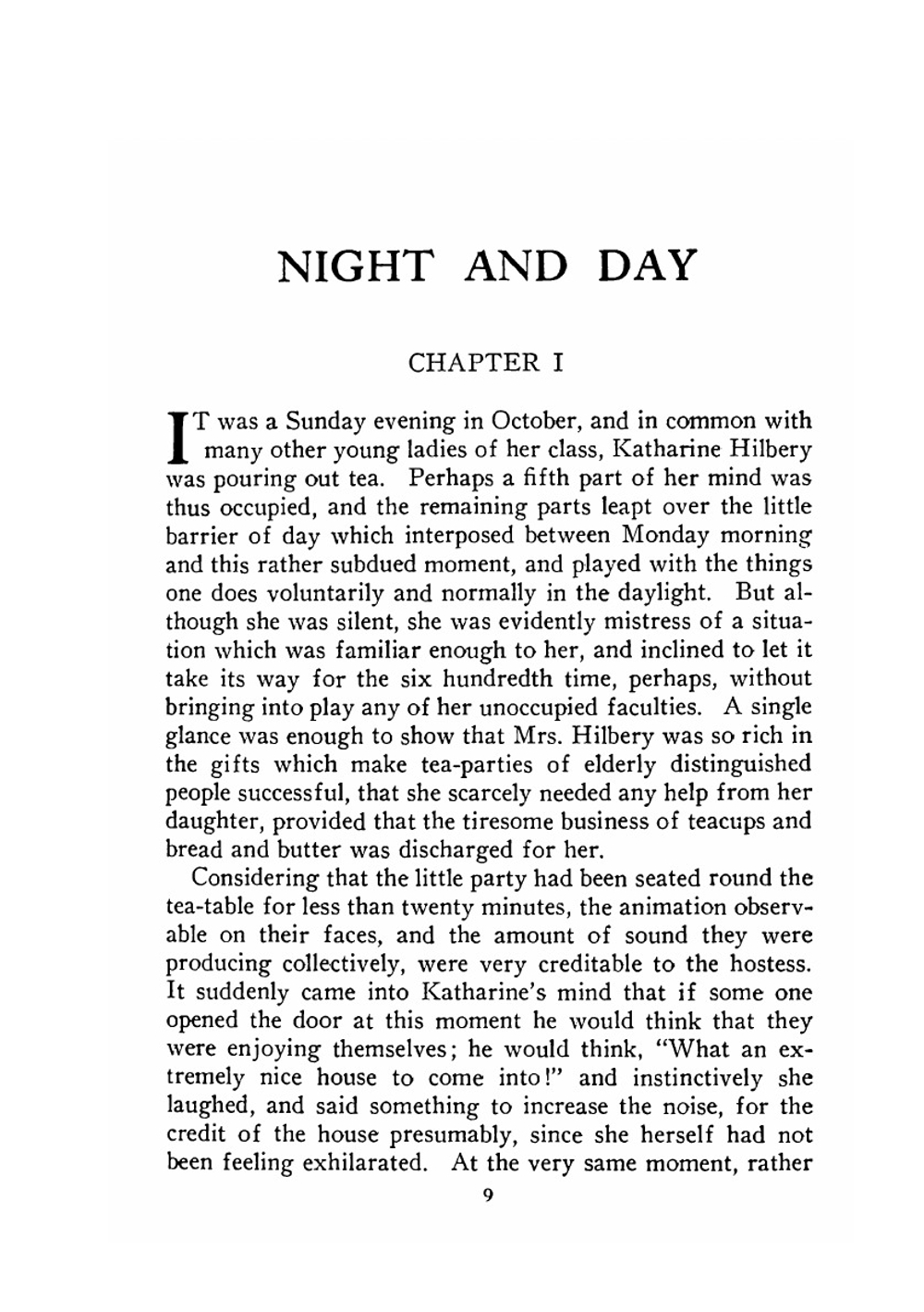 Night and Day | Virginia Woolf