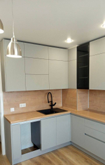 Кухня угловая с алюминиевым профилем Gola