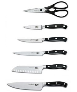 Набор профессиональных кухонных кованых ножей Victorinox Forged (7.7243.6)