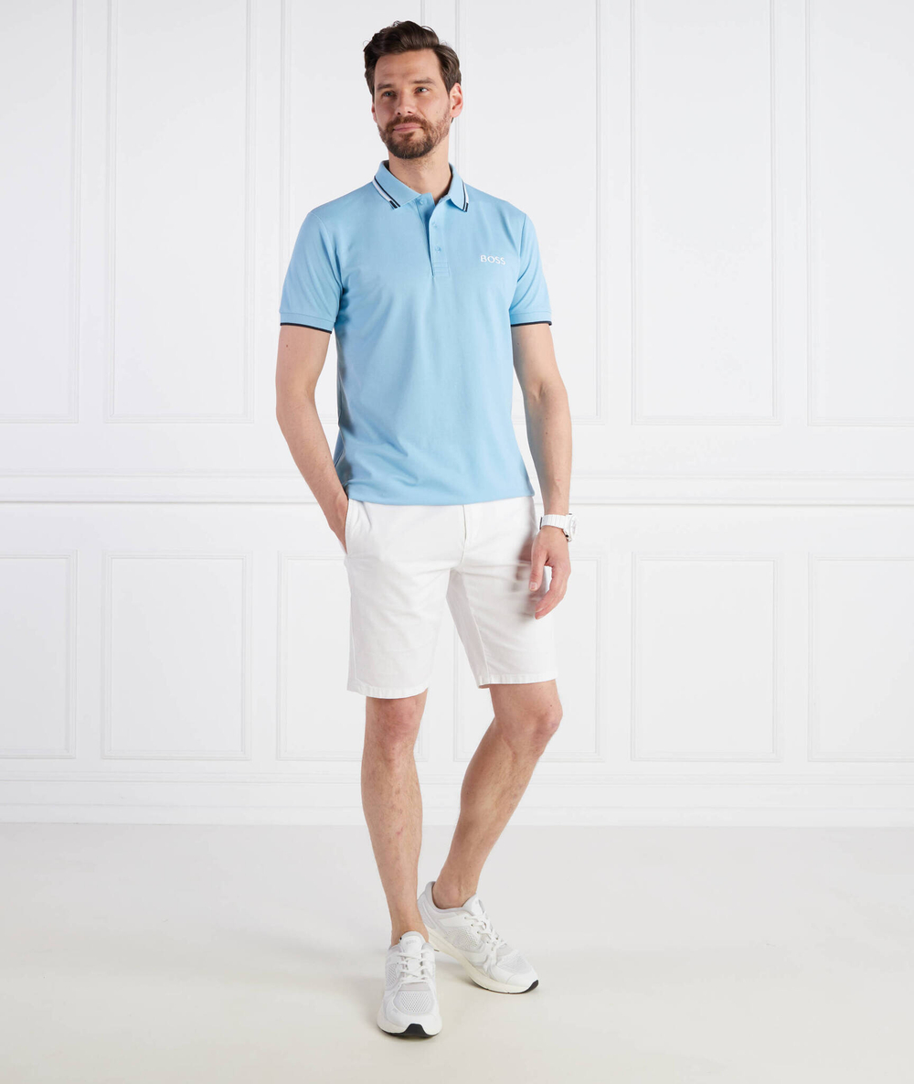 Футболка Поло Paddy Pro BOSS GREEN - голубой(50469094)