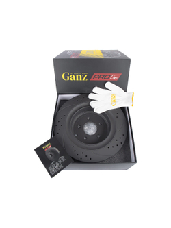 Диск тормозной задний перфорированный PRO-LINE с покрытием комплект INFINITI FX GANZ GIJ06104S