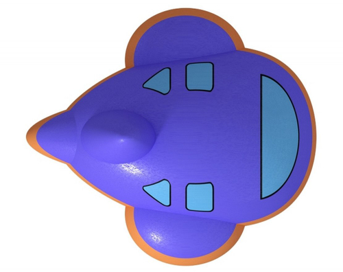 Резиновая фигура «Космолет»