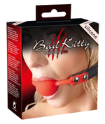 Силиконовый кляп-шар на чёрных ремешках Red Gag silicone (Цвет: красный с черным)