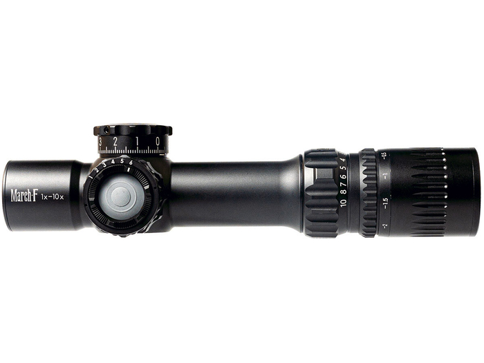 Прицел March-F 1-10x24 Shorty DR-TR1FB FFP+SFP 30мм, с кронштейном (D10SV24FDIML_P DR-TR1FB)