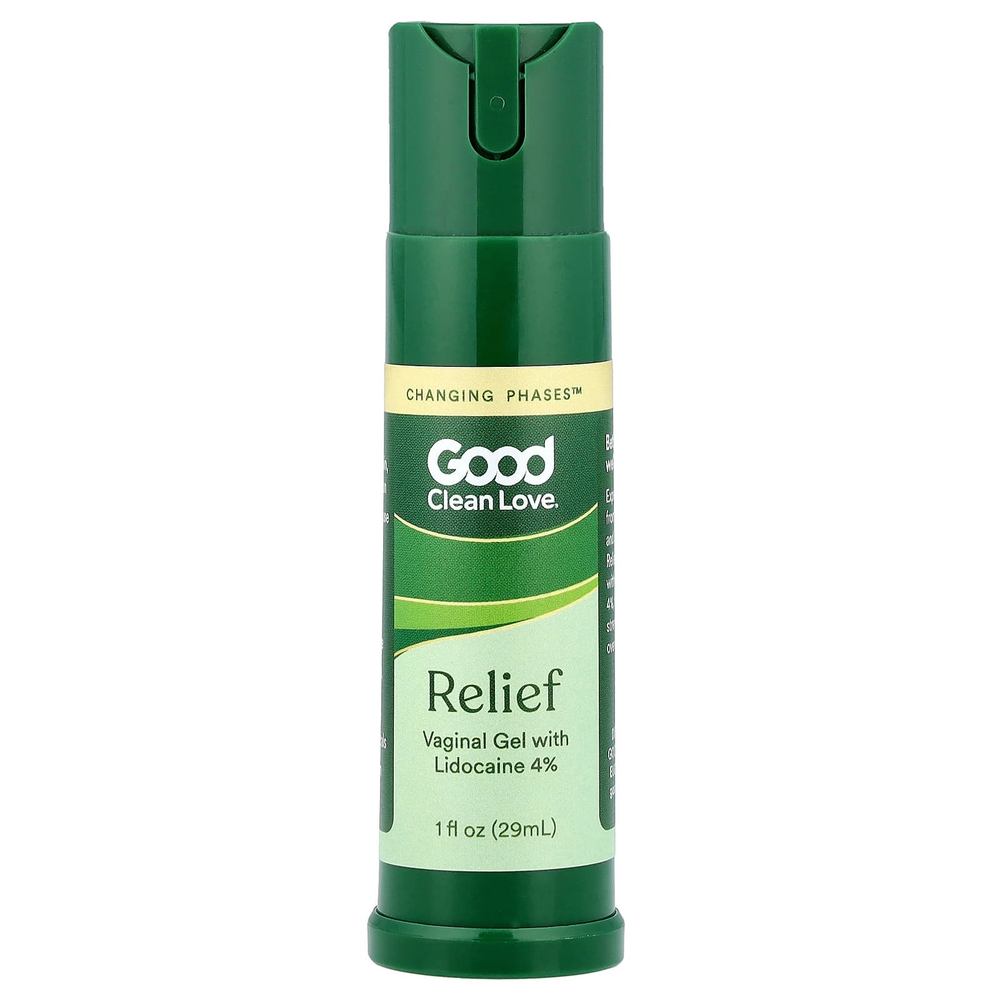 Good Clean Love, Relief, вагинальный гель с 4% лидокаина, 29 мл (1 жидк. унция)