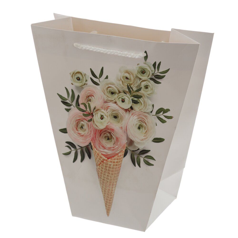 GAEM Пакет подарочный M (бумага 210г/м2, блок 12шт), L24 W11 H26 см, 4в.