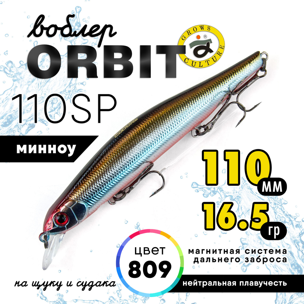 Воблер Grows Culture Orbit 110SP (110мм, 16.5гр)
