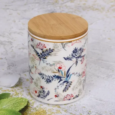 Банка керамическая для хранения «Paradise» 900мл 9,5*13см, белая