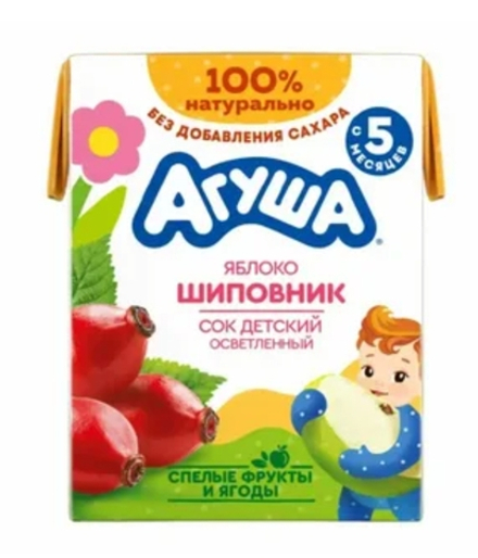 Сок шиповник Агуша